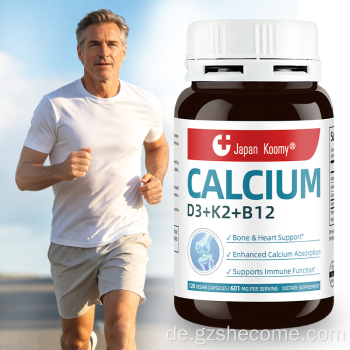 Shecome Calcium D3 K2 B12 Kapseln Herzunterstützung